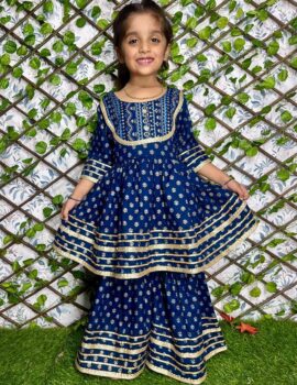 Kids Girls Floral Sharara