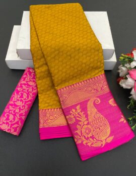 Primeisha Pure Mercerised Cotton Silk Saree