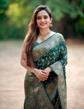primeisha Presenting Organic Lichi Silk Banarasi Saree – Lightweight Elegance for Weddings