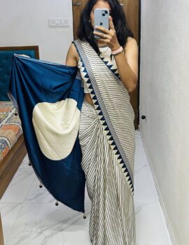 Primeisha Presenting Pure Gajji Soft Silk Saree – Lagdi Patta Style